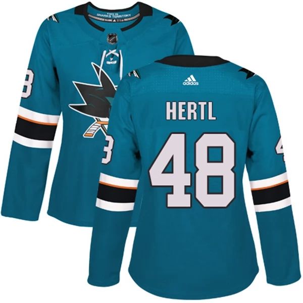 Damen San Jose Sharks Trikot Tomas Hertl 48 Teal Authentic